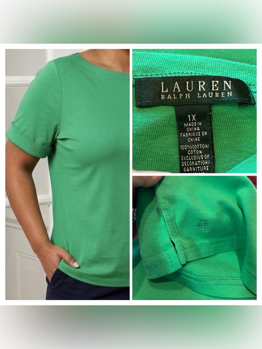 Lauren Ralph Lauren Short Sleeve Tee - Green